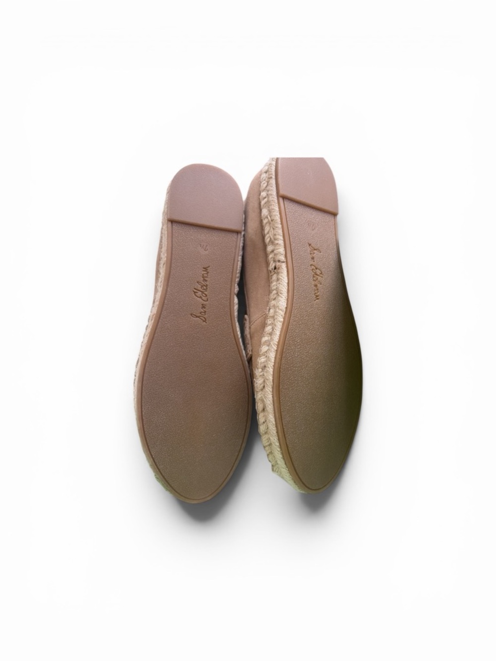 Sam Edelman Taupe Suede Espadrille Penny Loafers 7 or 7.5 - Picture 3 of 7